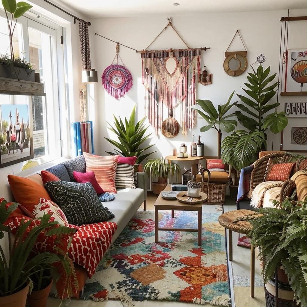 стиль интерьера Бохо