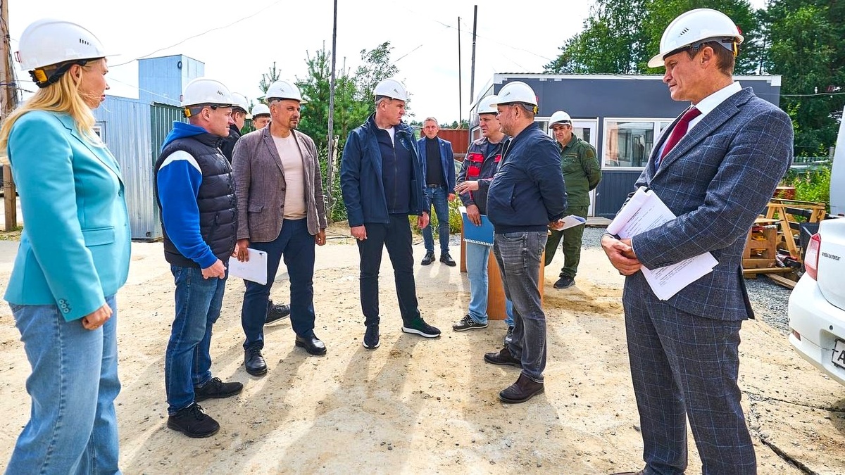    Школа, спортзал и парк: крупные стройки в Берёзово осмотрел губернатор Югры