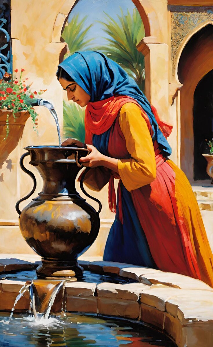 Жажда. Иллюстрация создана с помощью нейросети DreamAl и программы Photoshop.