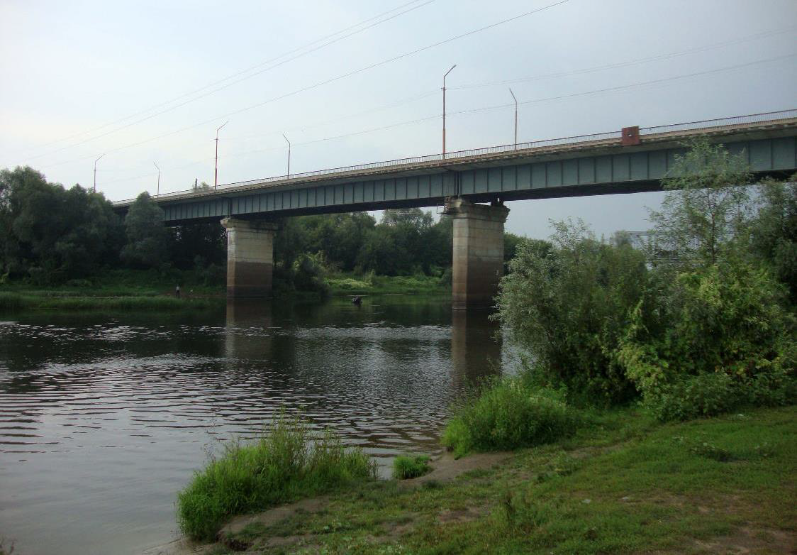 15.08.2013. Автомобильный мост через реку Цна в г. Сасово.