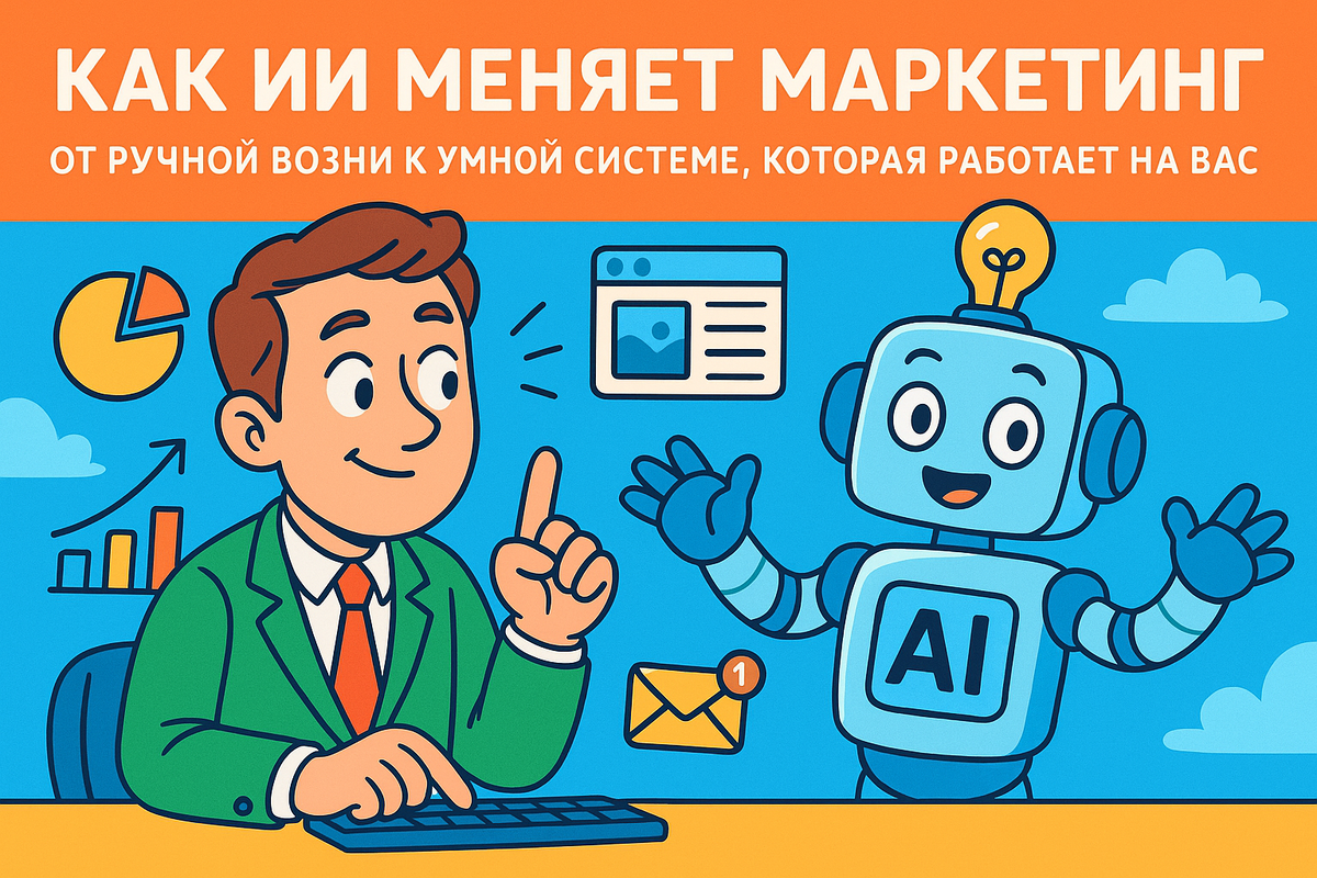 Как ИИ меняет маркетинг: от ручной возни к умной системе, которая работает на вас