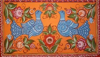 Из открытого доступа. Городецкая роспись