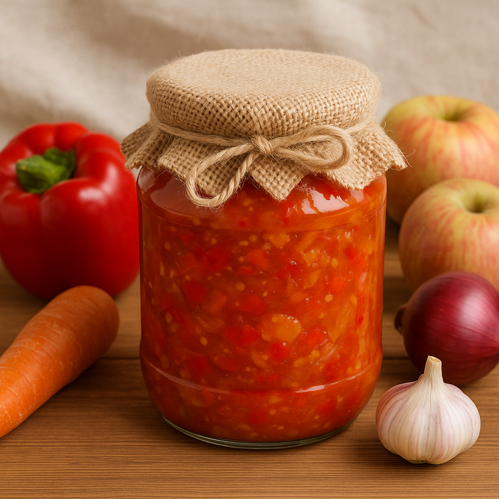 Сладко-пряный соус-гарнир можно делать заготовки на зиму. 