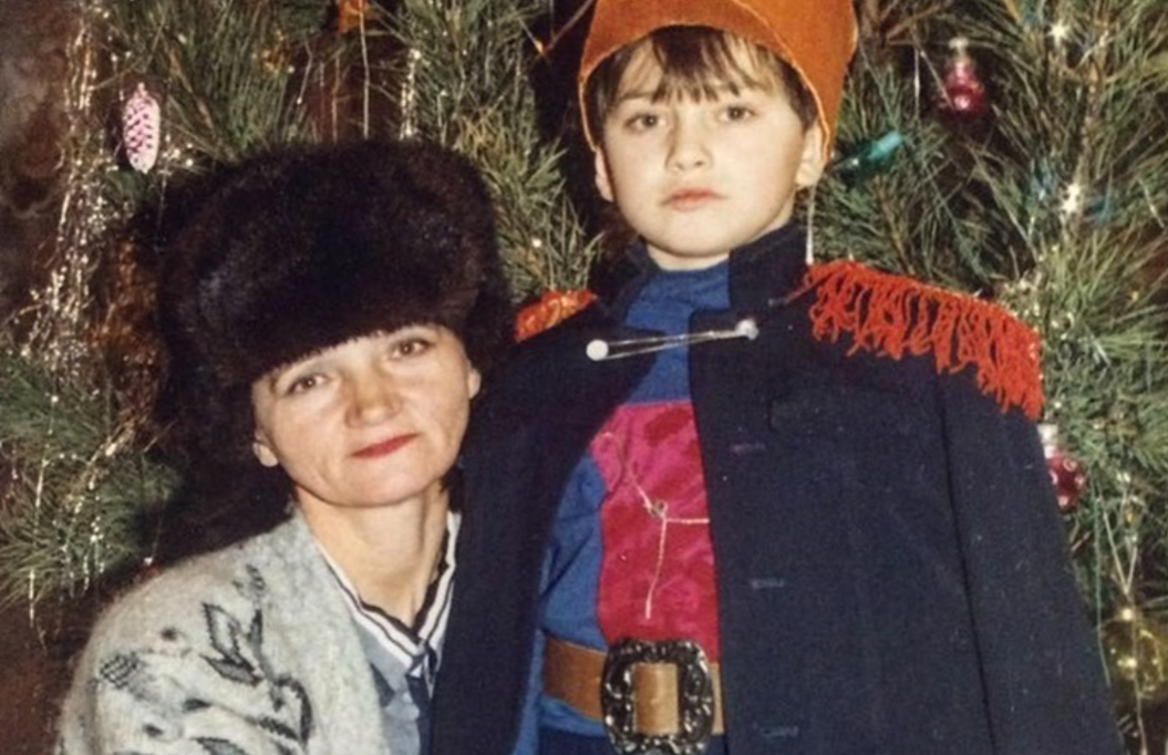 Павел с мамой