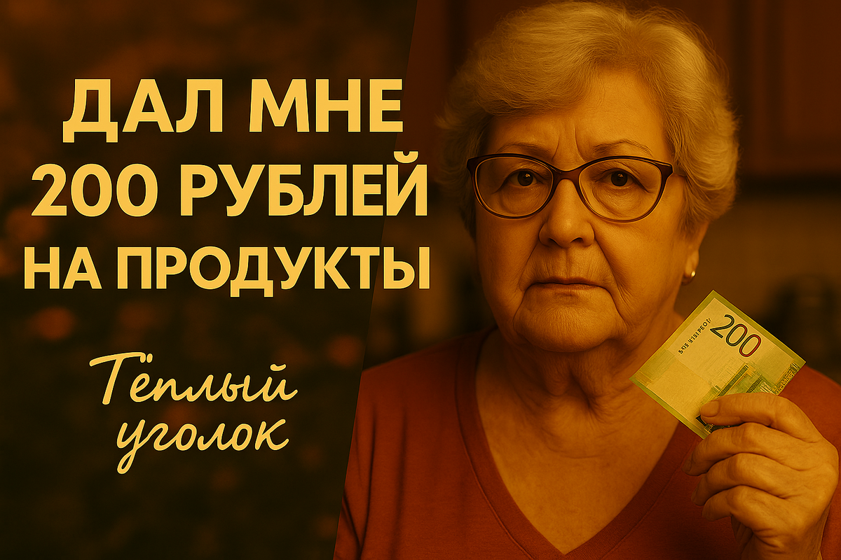 Он дал мне 200 рублей на продукты. Я купила себе бизнес‑ланч — и ушла.