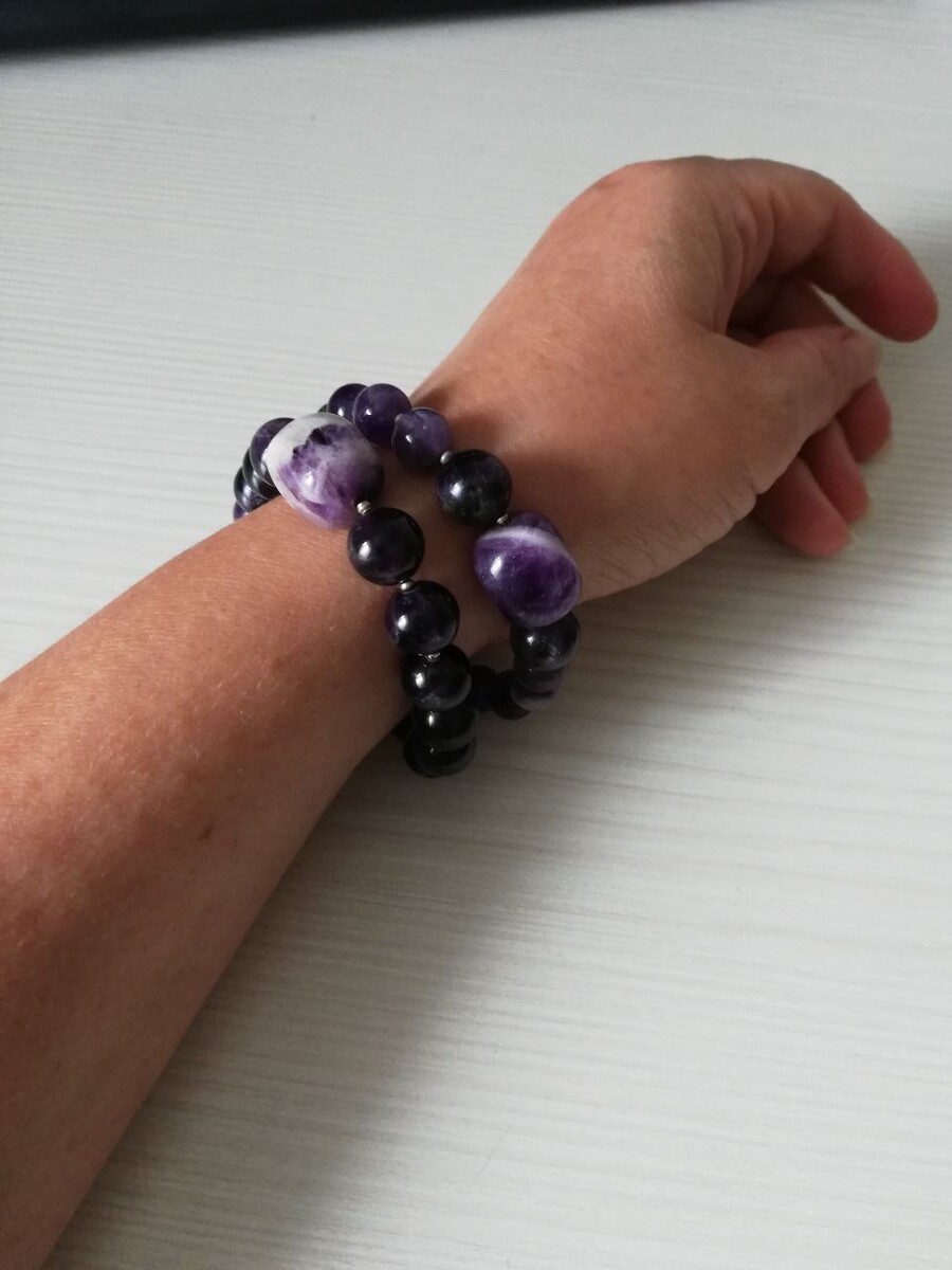 Мои браслеты из аметиста