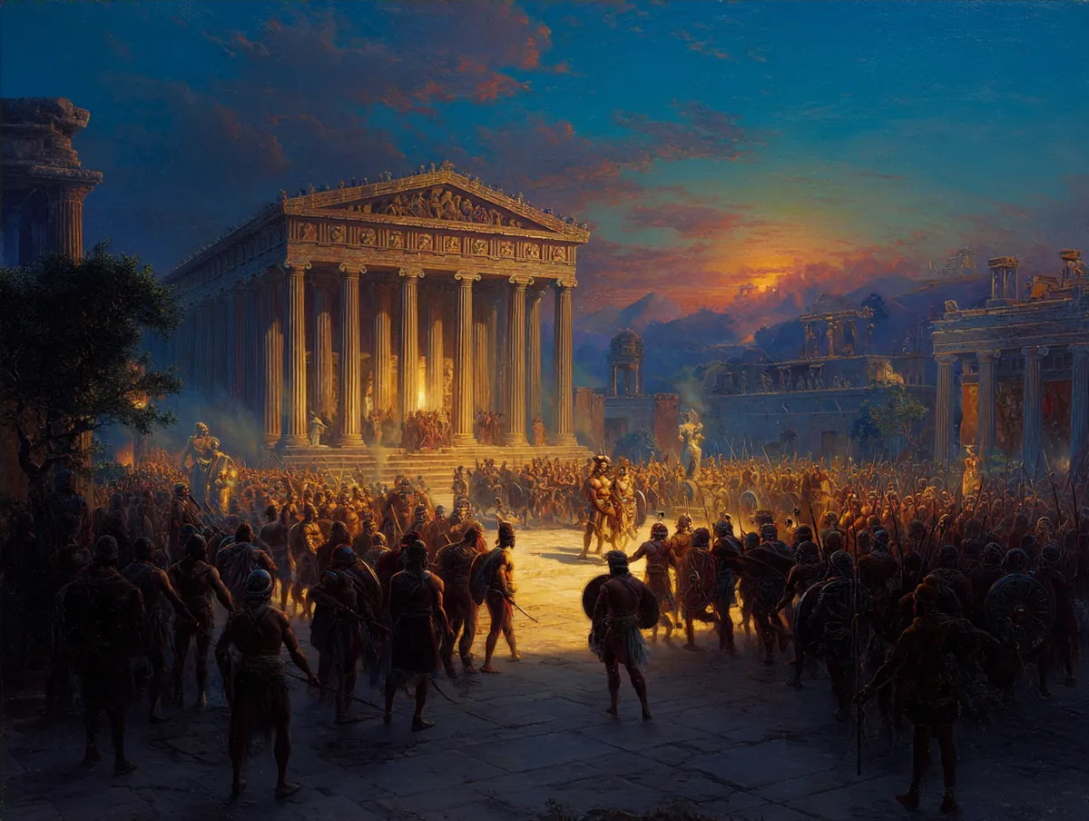 Удобно, однако, организовывать Олимпийские игры, когда ты сын Зевса. Точно не проиграешь.