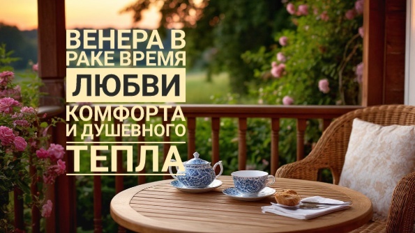 Настроение Венеры в раке: тёплый плед, ароматный чай, уютный дом, близкие люди рядом  - любовь, уют, безмятежность.