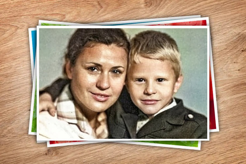 Валентина Толкунова с сыном