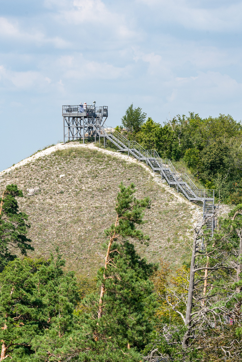 Вид на смотровую площадку с экотропы