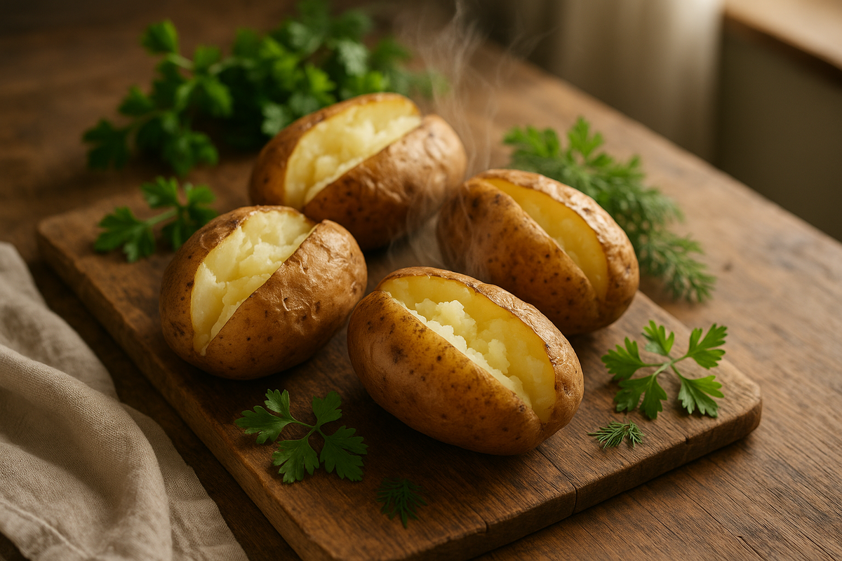 Запечённая картошка с зеленью — вкусно, просто и полезно для фигуры