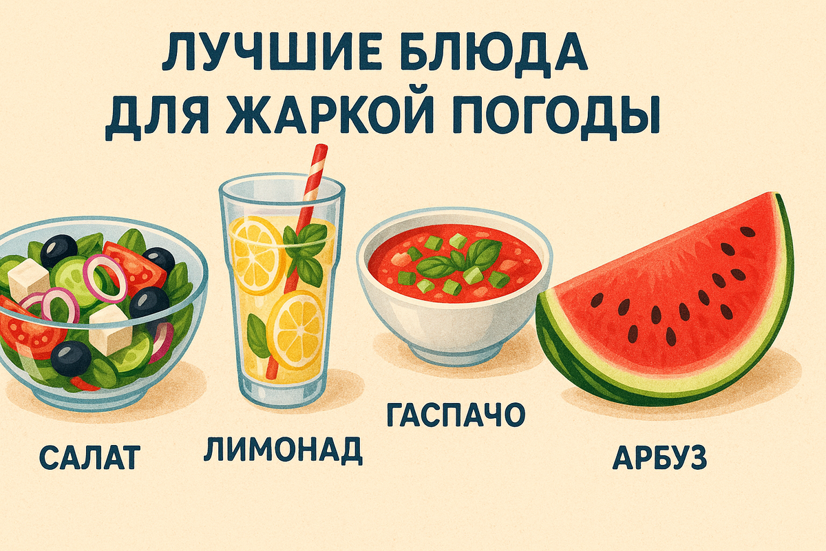 Лучшие блюда для жаркой погоды