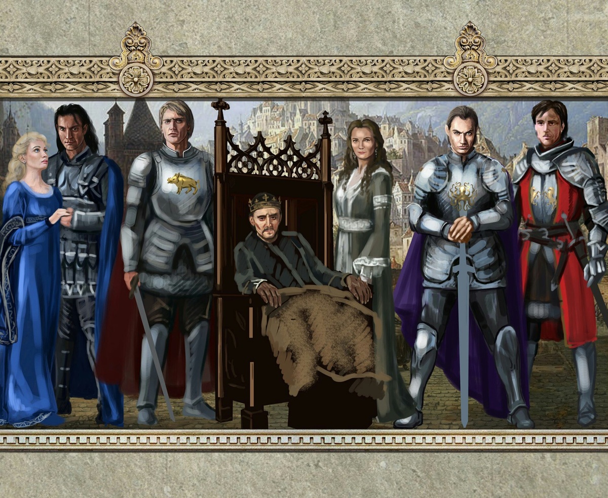 Набросок к "Талигойской балладе". Основные действующие лица. Автор - Яна Кучеева (Arventur)