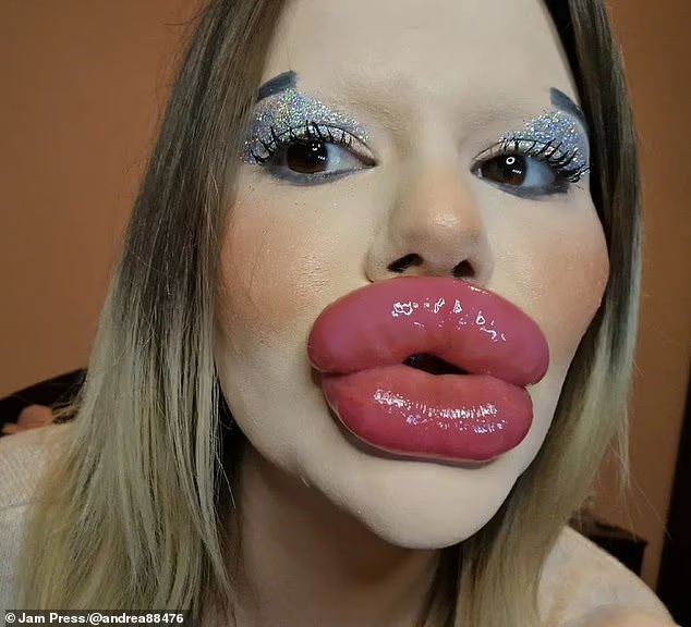 Андреа после операции и наполнителя