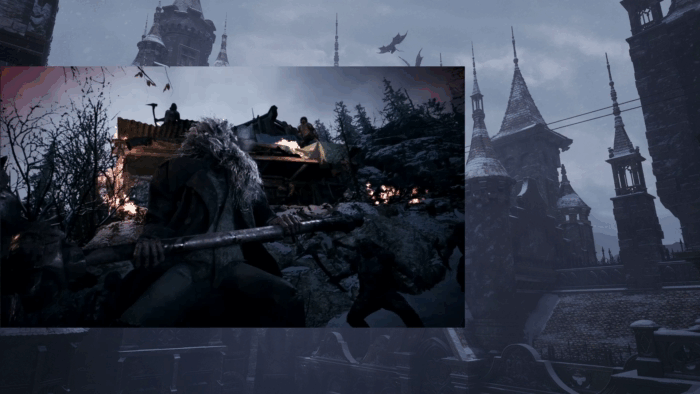 Gif картинка "Вожак стаи отзывает отряд нечести"