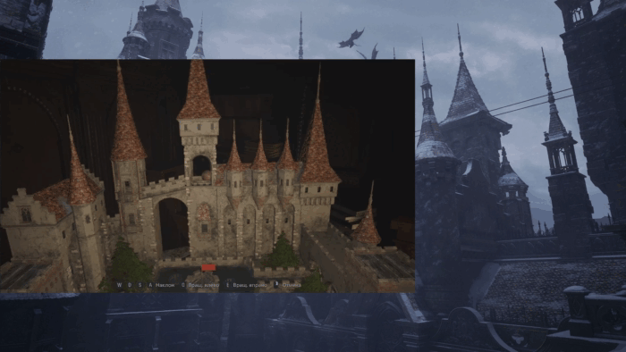 Gif картинка "Макет замка Димитреску"