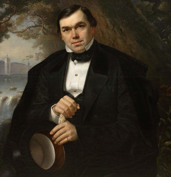 Николай Заваруев. Алексей Иванович Хлудов, владелец псалтыри. Ок. 1861