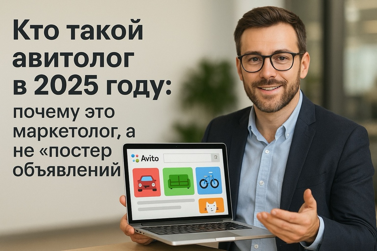 Кто такой авитолог в 2025 году и чем он занимается? Узнайте, почему это маркетолог, а не постер объявлений, и какие услуги он предоставляет для вашего бизнеса.