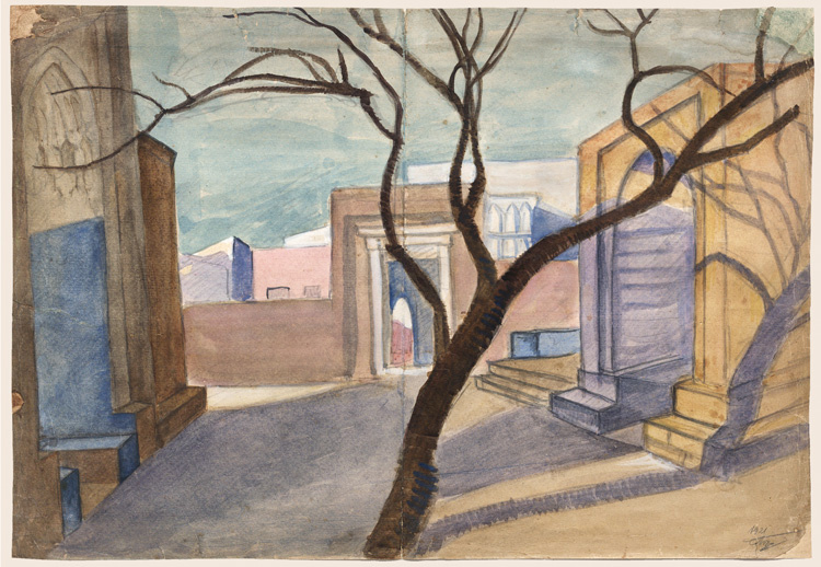 Ханский дворец. Баку. 1921. Иллюстрация: Государственный музей В.В. Маяковского