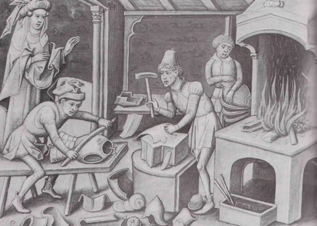 Мастерские ремесленников в средние века в Европе