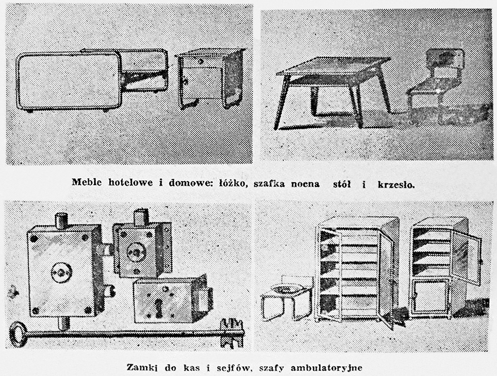 Страничка из каталога Фабрики мебельной утвари «Запад»