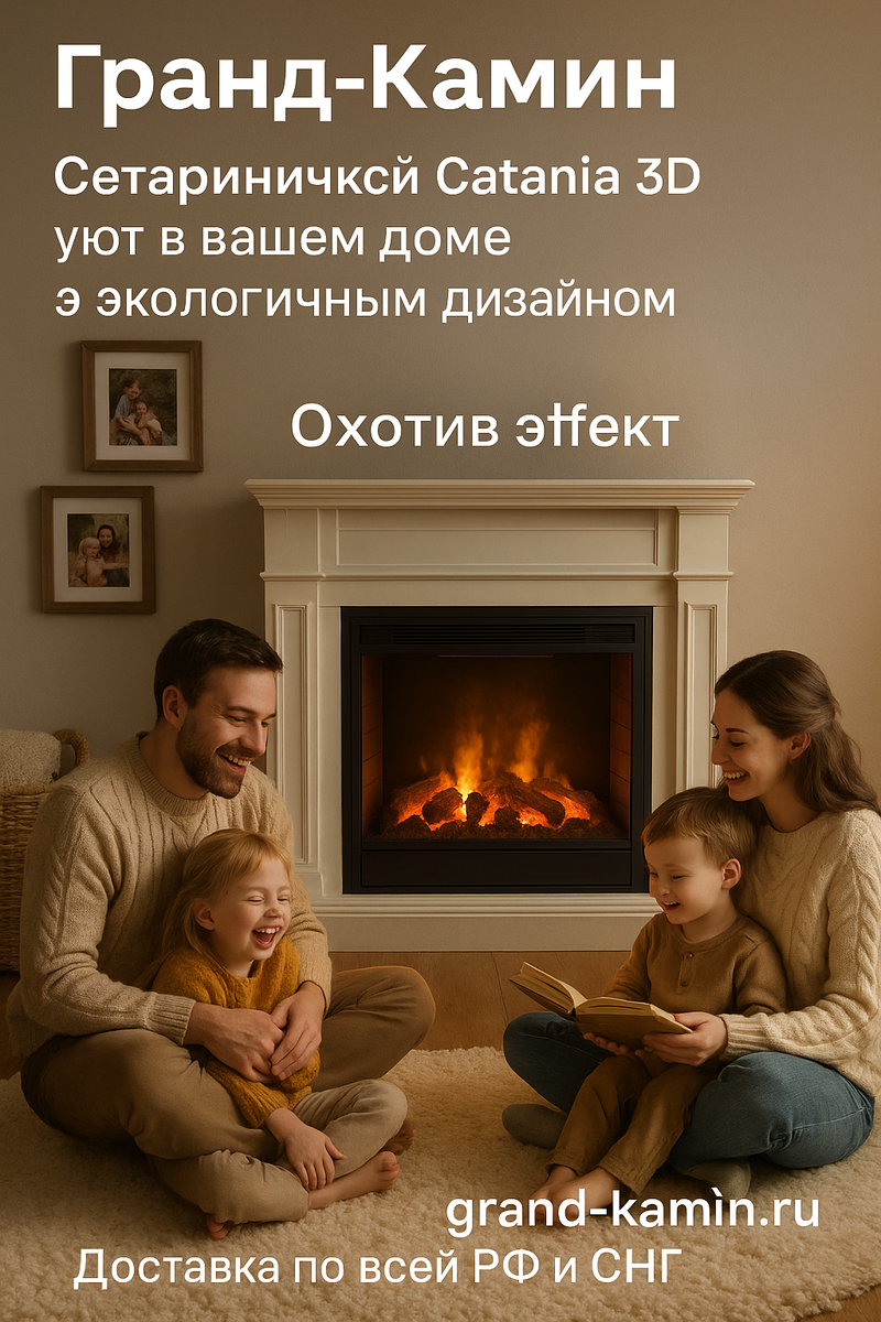    Электрический камин Catania 3D: уют в вашем доме с экологичным дизайном и паровым эффектом Kamin