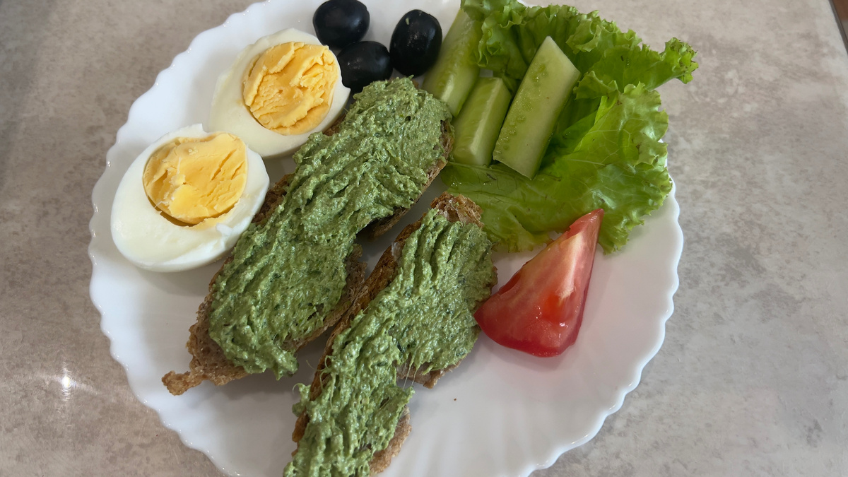 намазка на хлеб. Фото автора