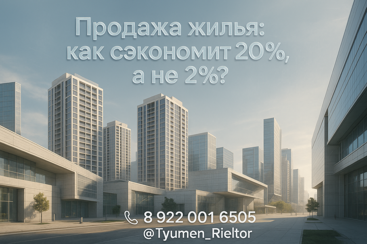    Продажа жилья: как сэкономить 20%, а не 2%? Святослав Шакин