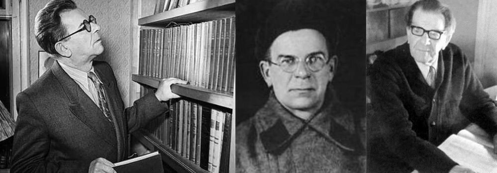 А. А. Бек в разные годы жизни, в центре - на фронте