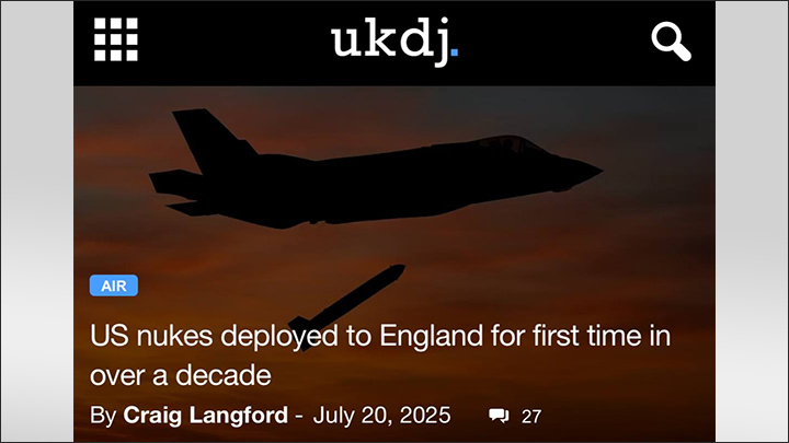    У Британии есть и носители, и сами ядерные бомбы//Скриншот страницы с сайта UK Defence Journal