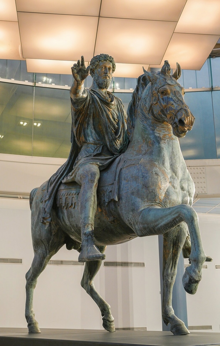 Капитолий. Конная статуя Марка Аврелия в 1860 - 1880-х гг. 