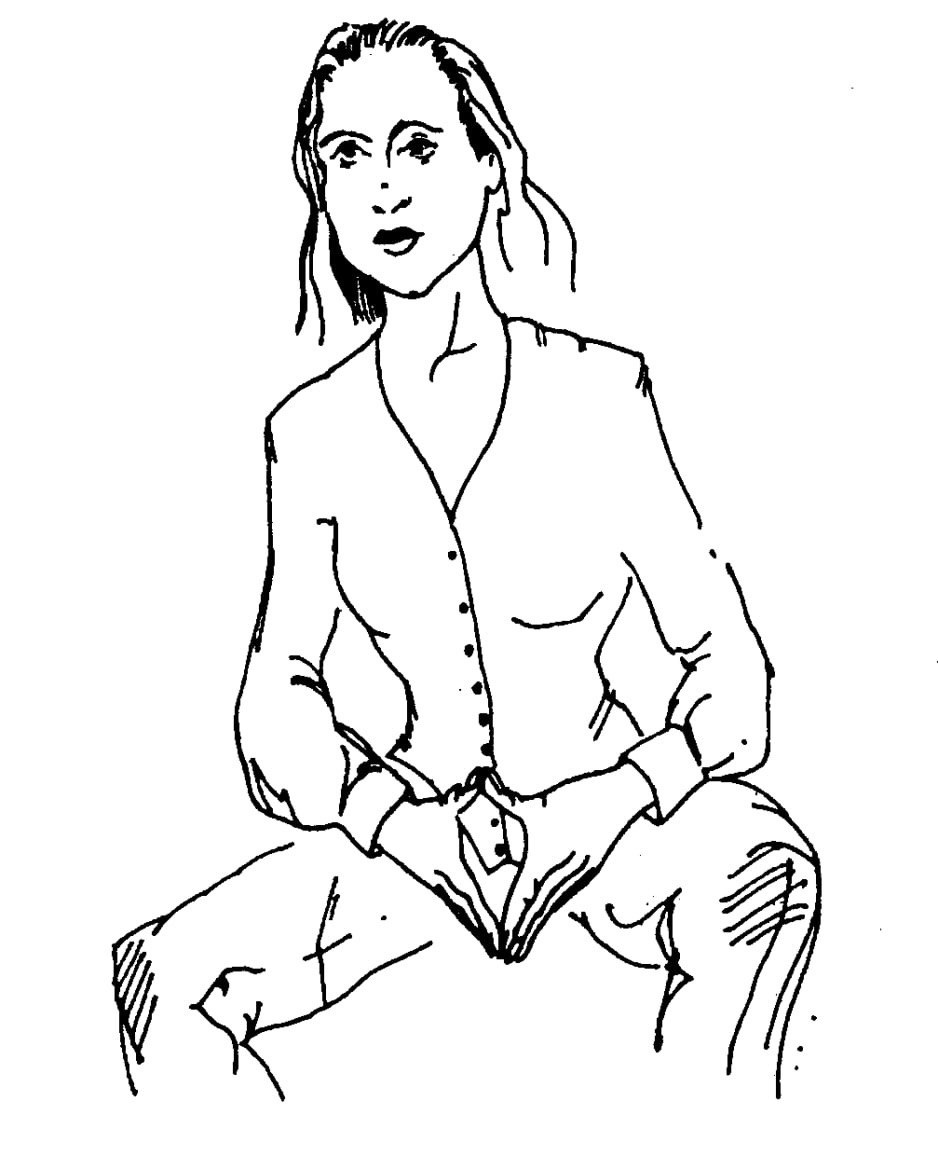 Жест "шпиль". Иллюстрация из книги "Язык телодвижений" Аллан Пиз, ЭКСМО, 2004