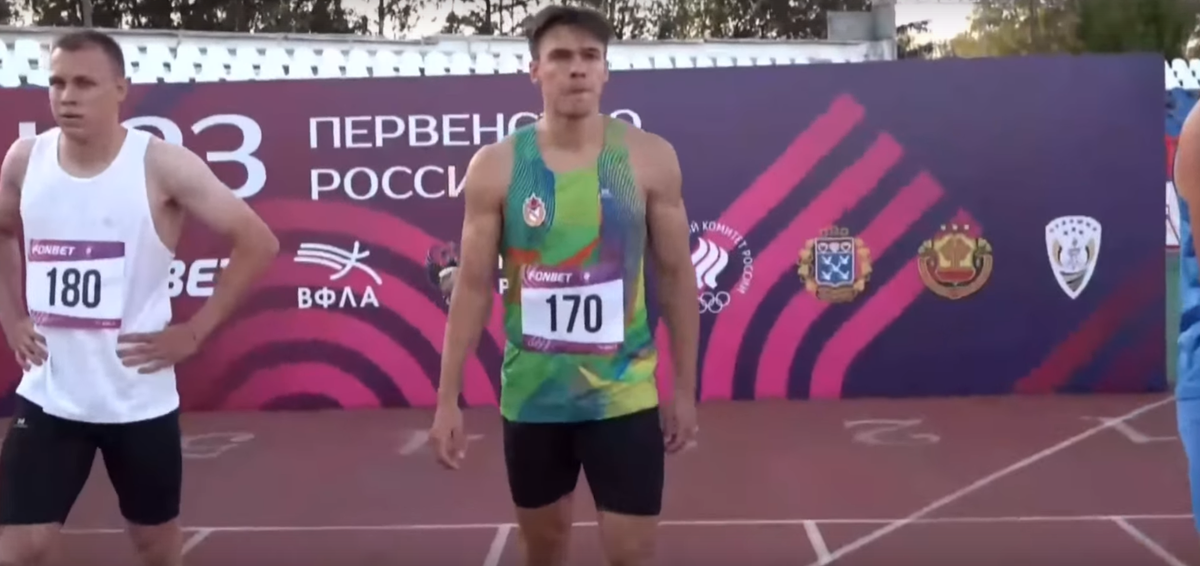     Красноярец побил рекорд России в беге на 100 метров