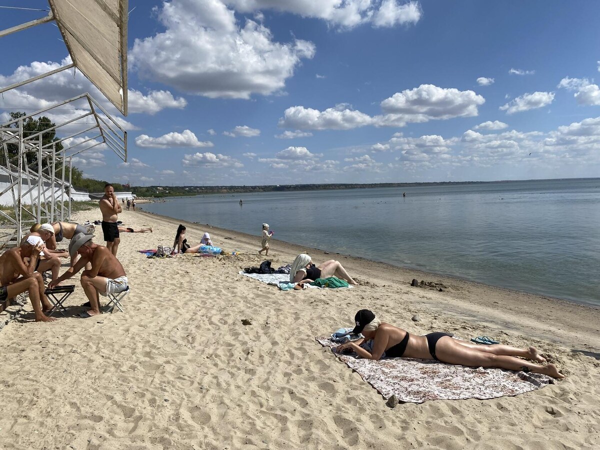 Пляж "Тополёк" в Таганроге. Фото автора