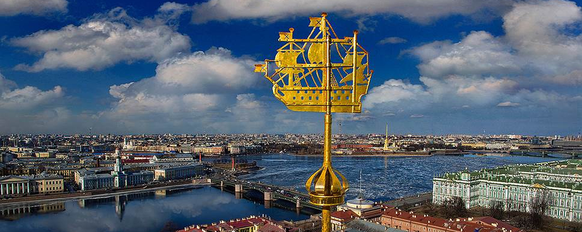 Вид на Петербург с кораблки Адмиралтейства