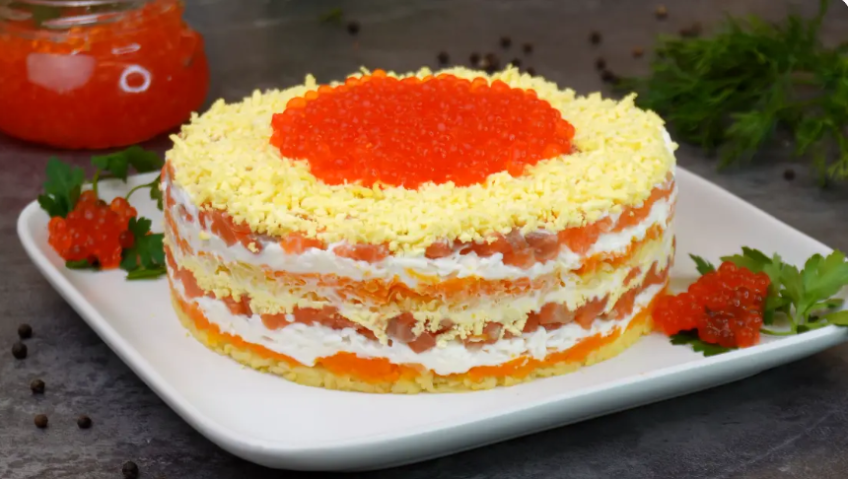 Вкусно и без картофеля и с ним. Салат "Мимоза де Люкс" - на столе всегда в центре внимания.