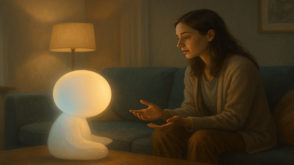 ИИ в роли внимательного терапевта: когда просто нужно, чтобы тебя кто-то выслушал — без осуждения.