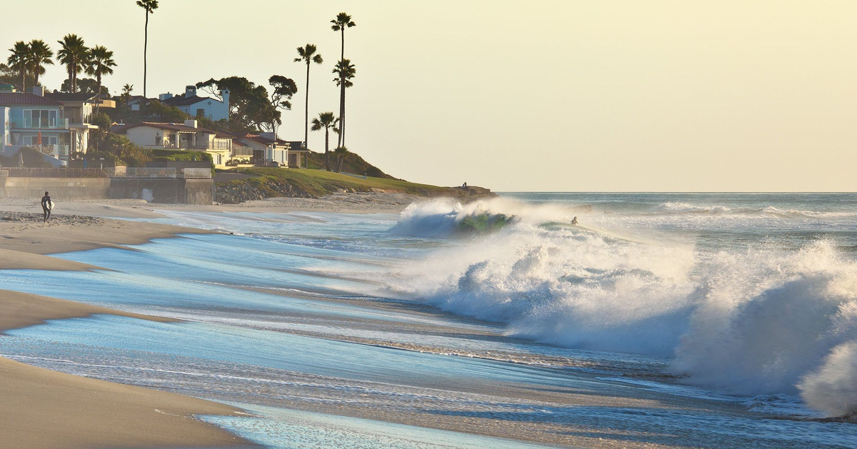 Пляж Малибу в Лос-Анджелесе