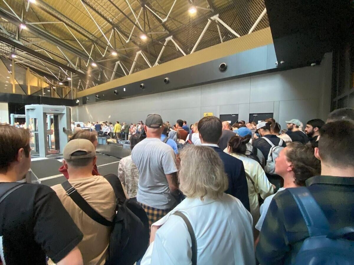    Ситуация в аэропорту Шереметьево в Москве. 28 июля 2025© Фото : соцсети