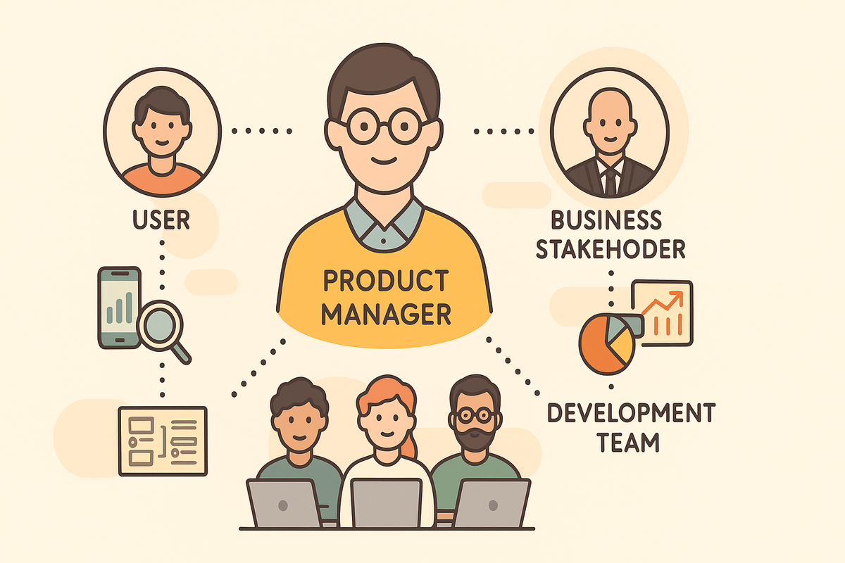 Связь продукт-менеджера с остальными членами команды.