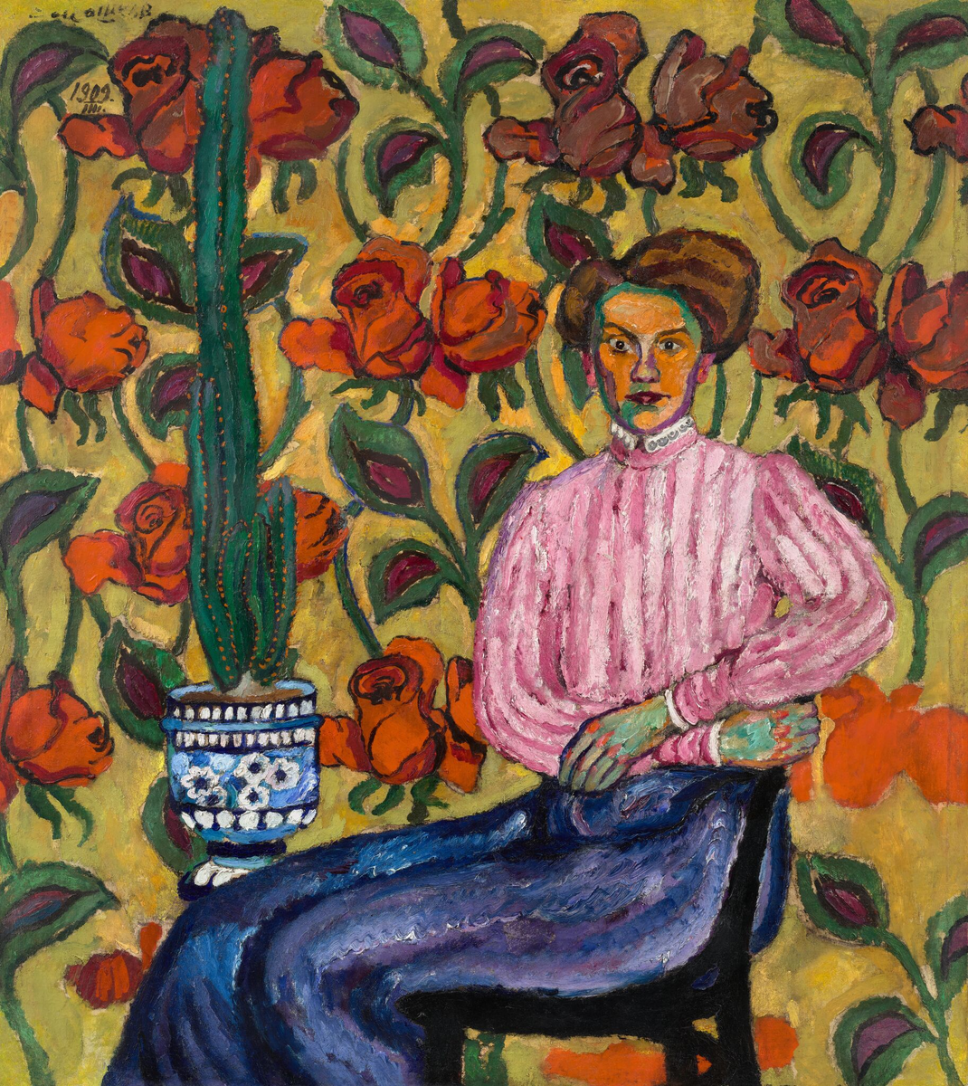 Илья Машков. Портрет В.П. Виноградовой. 1909. Холст дублированный, масло.
Государственная Третьяковская галерея