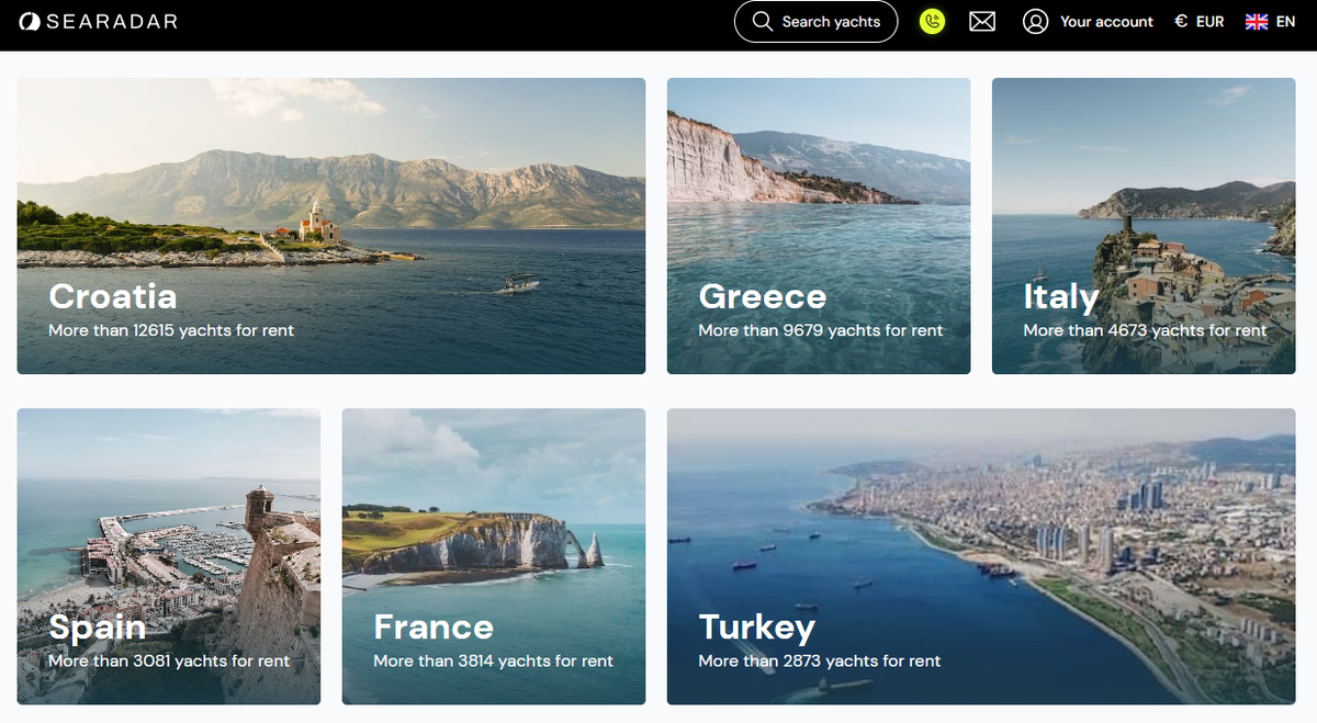 Аренда яхты в Европе