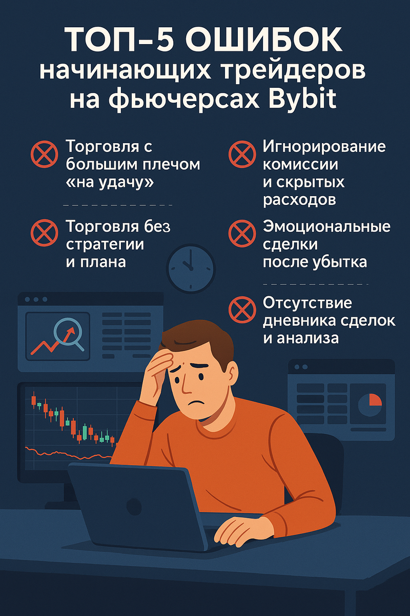 ❌ ТОП-5 ошибок начинающих трейдеров на фьючерсах Bybit 