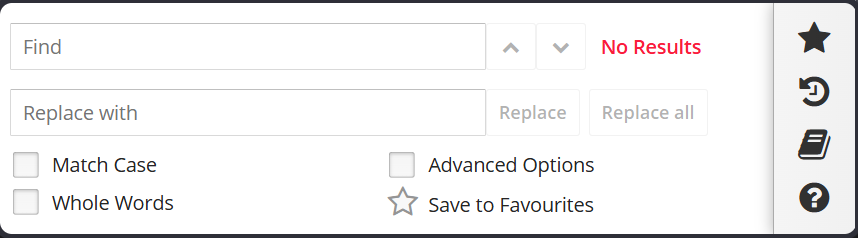Параметров для поиска и замены не меньше, чем в профессиональных редакторах