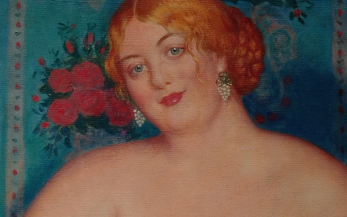 Фото автора, фрагмент картины "Красавица", написан в 1915 году художником Б. М. Кустодиевым
Холст, масло. 141 × 185,5 см
Государственная Третьяковская галерея.