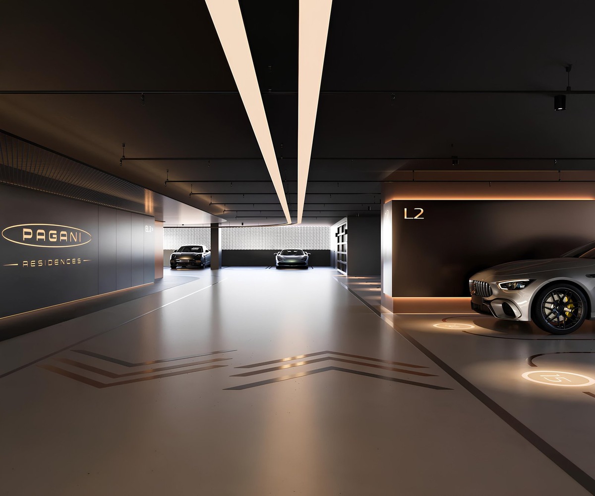    Гаражи внутри Pagani Residences