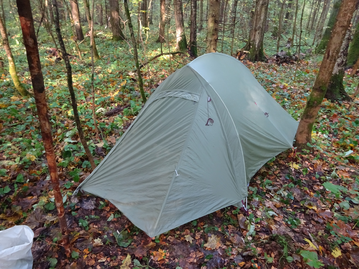 Моя палатка Big Agnes Fly Creek 2 UL в средней полосе России