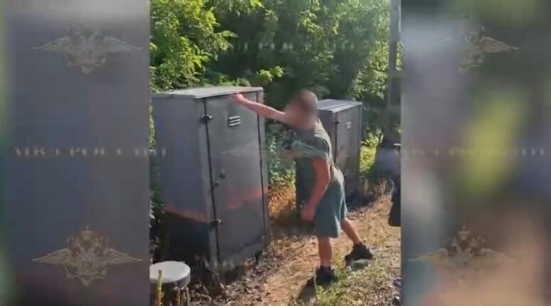    Один из задержанных на месте преступления / кадр из оперативного видео, МВД РФ