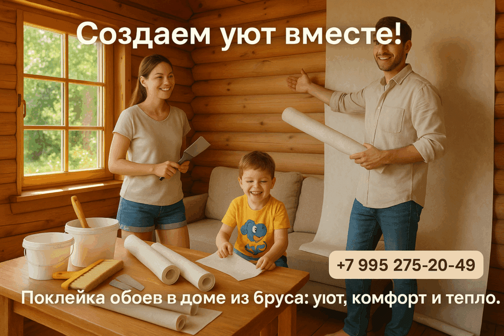    Поклейка обоев в доме из бруса: секреты идеальной отделки genadich