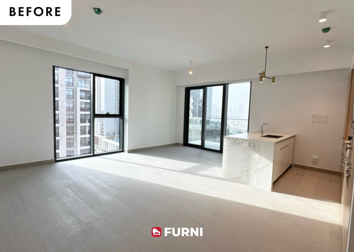 Из однушки в двушку; проект Furni в здании Berkeley Place, Sobha Hartland